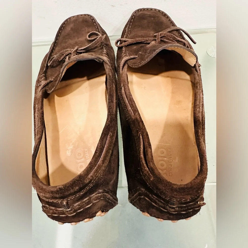 Koio Maranello in Brown ‎ Suede Shoes loafers Mens Size 10 M